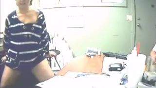 Married PAWG Cheating at Work on Webcam
