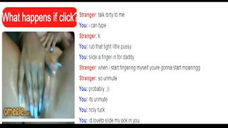 Horny Omegle Girl Fingers and uses Hairbrush