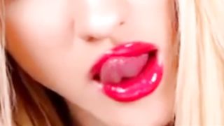 Patricia Goddess Sexy Lips Close-up Compilation