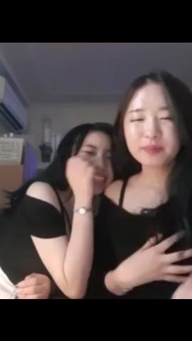 Korea Breast Kiss - Two Korean Girls Kissing