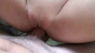 Kinky blonde girlfriend moans beautifully while her pussy is getting nailed in a homemade porn scene