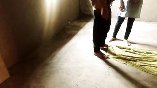 Horny, amateur couple is fucking in front of a hidden camera, in the late afternoon