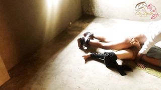 Horny, amateur couple is fucking in front of a hidden camera, in the late afternoon