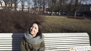 Amateur teen is making her first porn video ever and enjoying every single second of it