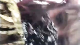Insatable, amateur brunette got fucked in the nature and even made a video of it