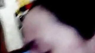 Sexy teen babe tit fuck and deepthroats on webcam