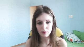 Amateur russian couple scolding during sex on webcam
