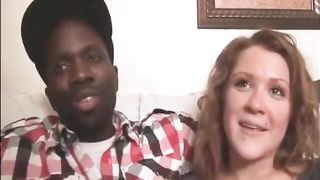 Amateur Interracial couple homemade sex