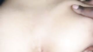 Quiet doggystyle homemade POV interracial