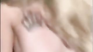 Amateur blonde is having intense sex with a guy who isn't her boyfriend, and enjoying it