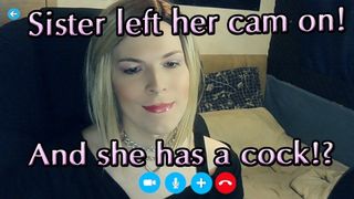 Naughty Trans Stepsis Leaves Webcam On For Me - Jessica Bloom