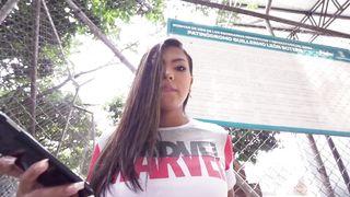 Pussy Playing Outdoor