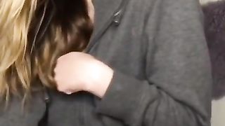 girl flashes small tits