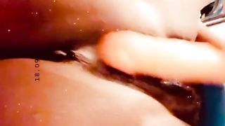 Rubbing my wet clit (join my fan club for other videos 