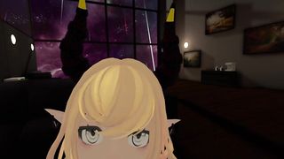I let a simp fuck me IRL, while I'm playing VRCHAT (POV)