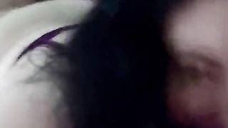 BBW gets throat fucked by her Dom and is rewarded with a rough fuck and creampie- Her POV