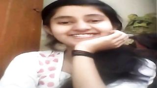 Cute Girl Fondles Boobs On Webcam