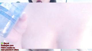 Korean Teen Oils Her Nice Boobs