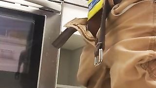 The Nasty Maintenance Man milking that big ass dick again(Very Cummy Ending)