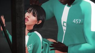 Female Contestant Fucks BBC Before The Last Game (Squid Game Parody) - Second Life