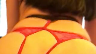 I dressed my best lingerie to riddling  on BBC with an anal plug