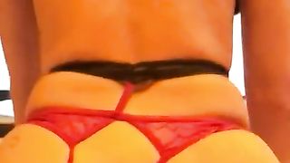 I dressed my best lingerie to riddling  on BBC with an anal plug