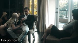 Deeper.  Morgan Rain and Paige Owens