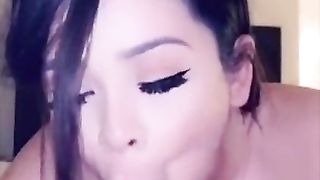 Alva Jay sucks cock and gets fucked POV - Cumshot ending