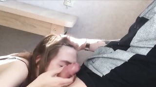 Beautiful Girl With A Great Body Takes My Cock And Sucks On It Happily