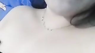 Asian brunette is trying to film a homemade porn video, because she wants to become a pornstar