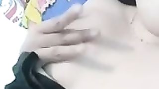 Asian brunette is trying to film a homemade porn video, because she wants to become a pornstar