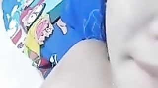 Asian brunette is trying to film a homemade porn video, because she wants to become a pornstar