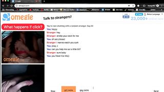 Australian Omegle Babe is in Awe of my Cock