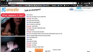 Australian Omegle Babe is in Awe of my Cock