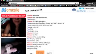 Australian Omegle Babe is in Awe of my Cock