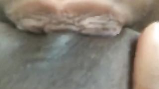 Black Girl Sucking Bluer own Tits