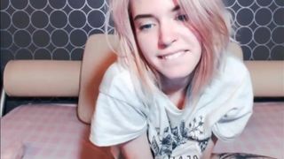 Horny Cute Blonde Teen Takes off her Clothes and Gets Naughty on Cam