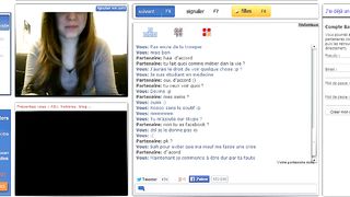 French Girl Show Tits on Omegle Bazoocam