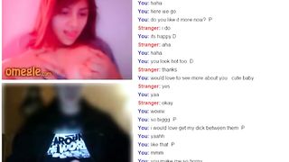 Omegle Cute Girl Flash Big Tits for my Dick