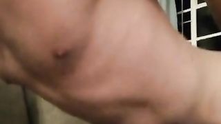 Humping and moaning on the couch solo male masturbation