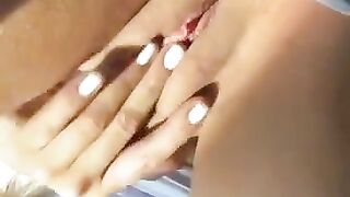 killing time on the train masturbating