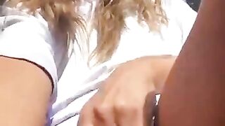 killing time on the train masturbating