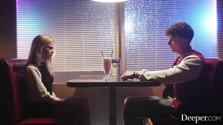 Deeper. Fun sized Cuties Coco Lovelock and Madi Collins Share Parker's Cock