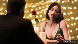 Deeper. Tiny Hottie Aubrey Rides His Hard Cock All Night Long