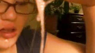 Girl with Glasses Worships her Feet