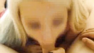 Real Amateur Chubby Blonde Blowjob POV