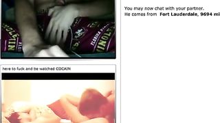 Boy Cums Quick to Cam Couple.