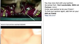 Boy Cums Quick to Cam Couple.