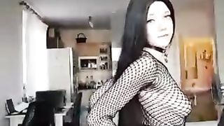 White Girl with Big Tits Masturbates while her Parents are not at Home