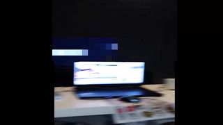 GF Jerking me off in Front of Webcam